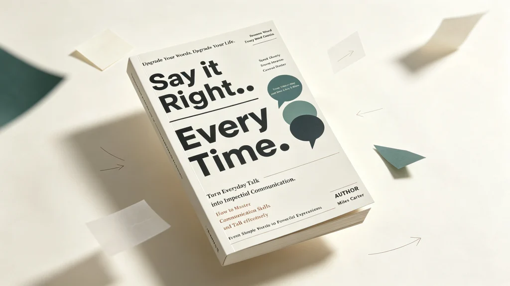 Say It Right Every Time by Miles Carter